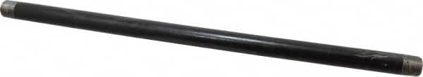 B&K Mueller - Schedule 40, 1/2" Diam x 18" Long Steel Black Pipe Nipple - Threaded - Americas Tooling