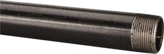 B&K Mueller - Schedule 40, 1-1/4" Diam x 72" Long Steel Black Pipe Nipple - Threaded - Americas Tooling