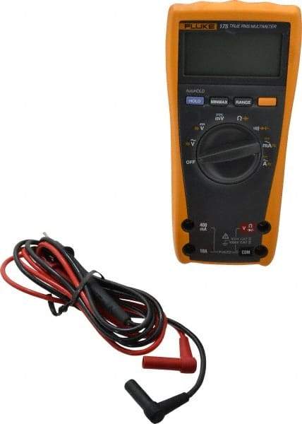 Fluke - 175 ESFP, CAT IV, CAT III, 1,000 VAC/VDC, Digital True RMS Auto Ranging Manual Ranging Multimeter - 50 mOhm, Measures Voltage, Capacitance, Current, Frequency, Resistance - Americas Tooling