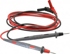 Pomona - Black/Red Electrical Test Equipment Leads Set - Use with Digital Multimeters - Americas Tooling