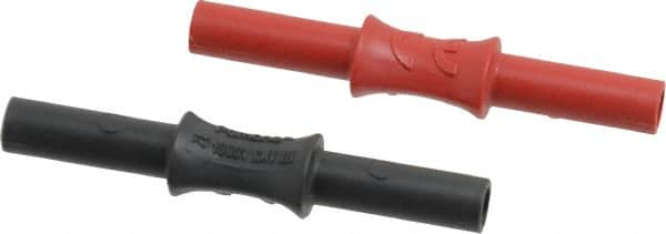 Pomona - Black/Red Electrical Test Equipment Coupler - Use with Digital Multimeters, Test Leads - Americas Tooling