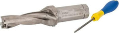 Iscar - 3" Max Drill Depth, 3xD, 1" Diam, Indexable Insert Drill - 2 Inserts, 1-1/4" Shank Diam, Straight Shank - Americas Tooling