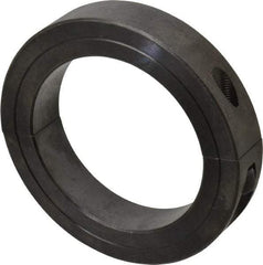 Climax Metal Products - 3-3/16" Bore, Steel, Two Piece Clamp Collar - 4-1/2" Outside Diam, 7/8" Wide - Americas Tooling