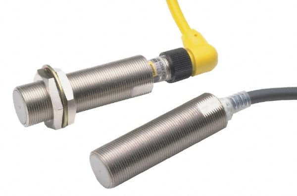 Omron - NC, NC, 2mm Detection, Cylinder Shielded, Inductive Proximity Sensor - 2 Wires, IP67, 12 to 24 VDC, M12x1 Thread, 69mm Long x 21mm Wide - Americas Tooling