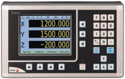 Fagor - 3 Axis, 36" X-Axis Travel, 14" Y-Axis Travel, 6" Z-Axis Travel, Milling DRO System - 0.0002", 0.0005", 0.001" Resolution, 10µm Accuracy, LCD Display - Americas Tooling