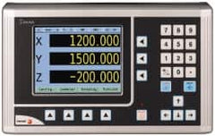 Fagor - 3 Axis, Milling DRO System - 1µm Resolution, 5µmm Accuracy, LCD Display - Americas Tooling