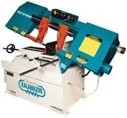 Clausing - 9 x 14-1/2" Max Capacity, Manual Variable Speed Pulley Horizontal Bandsaw - 50 to 295 SFPM Blade Speed, 230/460 Volts, 45°, 2 hp, 3 Phase - Americas Tooling