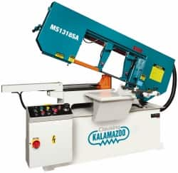 Clausing - 18-1/2 x 10-1/2" Max Capacity, Semi-Automatic Variable Speed Pulley Horizontal Bandsaw - 102 to 377 SFPM Blade Speed, 230/460 Volts, 45 & 60°, 3 hp, 3 Phase - Americas Tooling