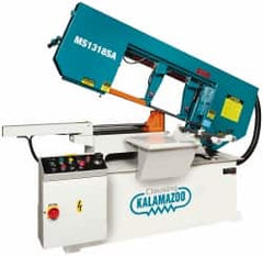 Clausing - 18-1/2 x 10-1/2" Max Capacity, Semi-Automatic Variable Speed Pulley Horizontal Bandsaw - 102 to 377 SFPM Blade Speed, 230/460 Volts, 45 & 60°, 3 hp, 3 Phase - Americas Tooling