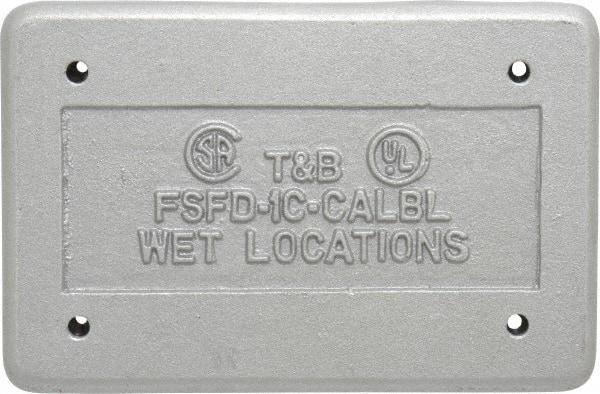 Thomas & Betts - Electrical Outlet Box Aluminum Device Cover - Includes Gasket - Americas Tooling