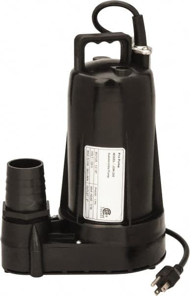 Value Collection - 1/2 hp, 120 Amp Rating, 120 Volts, Full-On Operation, Submersible Pump - Plastic Housing - Americas Tooling