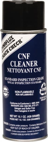 Dynaflux - Crack Detection NDT Nonflamable Cleaner - 16 Ounce Aerosol Can - Exact Industrial Supply