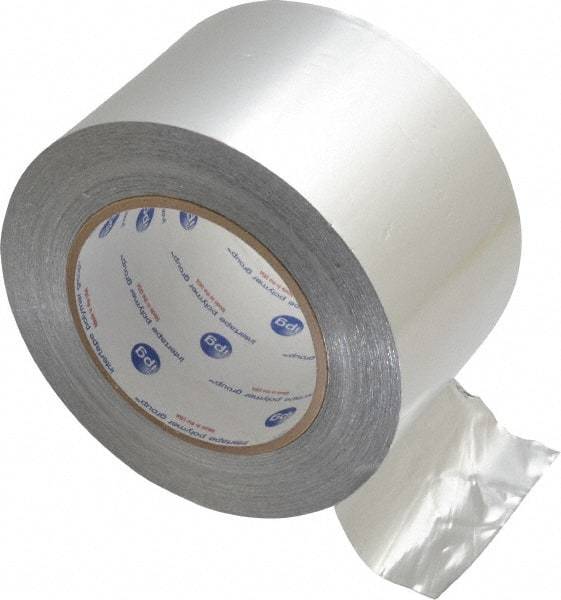 Intertape - 3" x 60 Yds Silver Foil Tape - 5 mil, Acrylic Adhesive, Aluminum Foil Backing, 28 Lb/ln Tensile Strength, -29.2°F to 325°F, Series ALF300 - Americas Tooling