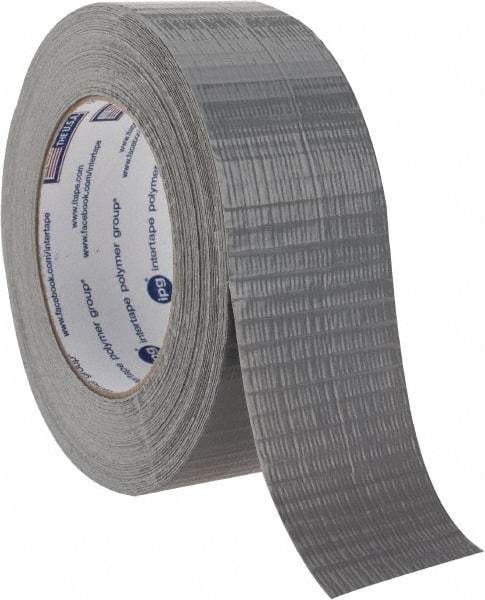 Intertape - 2" x 55 Yds Silver Duct Tape - 7 mil, Rubber Adhesive, Polyethylene Film Backing, 17 Lb/ln Tensile Strength, Series AC10 - Americas Tooling