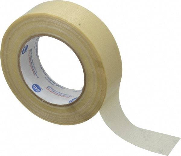 Intertape - 1-1/2" x 60 Yd Natural (Color) Rubber Adhesive Packaging Tape - Polyester Film Backing, 5.6 mil Thick, 175 Lb Tensile Strength, Series RG15 - Americas Tooling