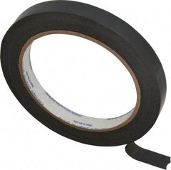 Intertape - 1/2" x 60 Yd Black Rubber Adhesive Strapping Tape - Polypropylene Film Backing, 2.7 mil Thick, 95 Lb Tensile Strength, Series 197 - Americas Tooling