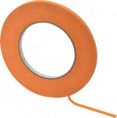 Intertape - 1/4" Wide x 60 Yd Long Orange Paper Masking Tape - Series Orange Mask, 7.1 mil Thick, 23 In/Lb Tensile Strength - Americas Tooling