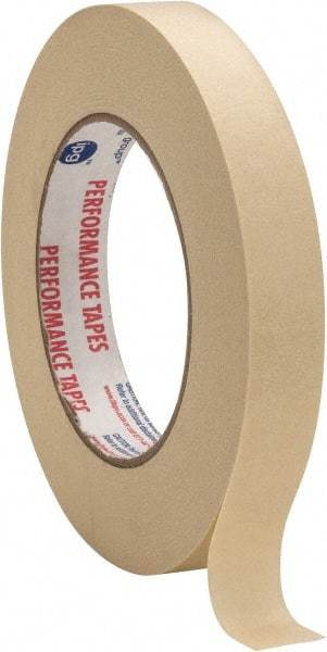 Intertape - 3/4" Wide x 60 Yd Long White Paper Masking Tape - Series PG49, 6.7 mil Thick, 24 In/Lb Tensile Strength - Americas Tooling