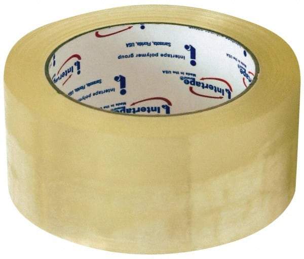 Intertape - 2" x 110 Yd Clear Acrylic Adhesive Sealing Tape - Polypropylene Film Backing, 2.1 mil Thick, 27 Lb Tensile Strength, Series 321 - Americas Tooling