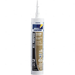 White Lightning - 10 oz Cartridge White RTV Silicone Caulk - 150°F Max Operating Temp - Americas Tooling