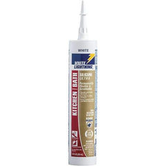 White Lightning - 10 oz Cartridge White RTV Silicone Caulk - 150°F Max Operating Temp - Americas Tooling