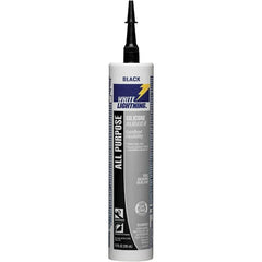 White Lightning - 10 oz Cartridge Black RTV Silicone Joint Sealant - -80 to 400°F Operating Temp, 30 min Tack Free Dry Time, 24 hr Full Cure Time - Americas Tooling