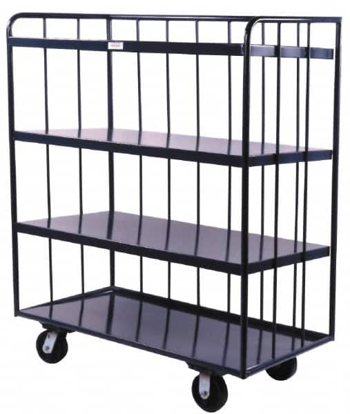 Durham - 1,200 Lb Capacity, Steel Open Portable Shelf Truck - 36" Wide x 61" High - Americas Tooling