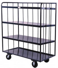 Durham - 2,000 Lb Capacity, Steel Open Portable Shelf Truck - 48" Wide x 61" High - Americas Tooling