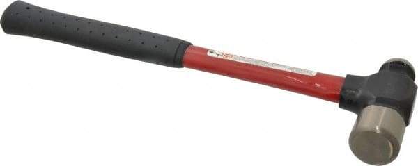 Proto - 1-1/2 Lb Head Ball Pein Hammer - Fiberglass Handle, 1-1/4" Face Diam, 14-3/16" OAL, Fiberglass with Cushion Grip - Americas Tooling