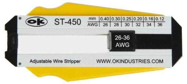 Jonard Tools - 36 to 26 AWG Capacity Precision Wire Stripper - Polycarbonate Handle - Americas Tooling