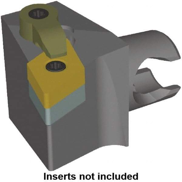 Kennametal - Left Hand Cut, Size KM25, DN.. Insert Compatiblity, Modular Turning & Profiling Cutting Unit Head - 22mm Ctr to Cutting Edge, 30mm Head Length, Series KM Mini - Americas Tooling