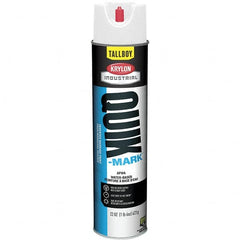 Krylon - 25 fl oz White Marking Paint - 35 to 71 Sq Ft Coverage, Water-Based Formula - Americas Tooling