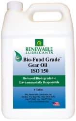 Renewable Lubricants - 1 Gal Bottle, Mineral Gear Oil - 6°F to 250°F, 131 St Viscosity at 40°C, 20 St Viscosity at 100°C, ISO 150 - Americas Tooling