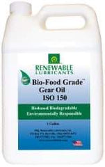 Renewable Lubricants - 1 Gal Bottle, Mineral Gear Oil - 6°F to 250°F, 131 St Viscosity at 40°C, 20 St Viscosity at 100°C, ISO 150 - Americas Tooling