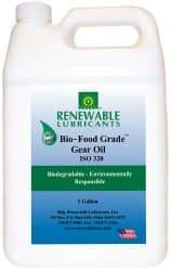 Renewable Lubricants - 1 Gal Bottle, Mineral Gear Oil - 24°F to 518°F, 252 St Viscosity at 40°C, 34 St Viscosity at 100°C, ISO 320 - Americas Tooling