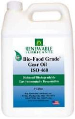 Renewable Lubricants - 1 Gal Bottle, Mineral Gear Oil - 23°F to 250°F, 382 St Viscosity at 40°C, 49 St Viscosity at 100°C, ISO 460 - Americas Tooling