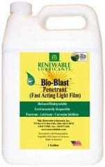 Renewable Lubricants - 1 Gal Bottle Thin Oily Film Penetrant/Lubricant - -22°F to 208°F - Americas Tooling