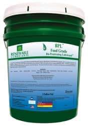 Renewable Lubricants - 5 Gal Pail Thin Oily Film Penetrant/Lubricant - 0°F to 280°F, Food Grade - Americas Tooling