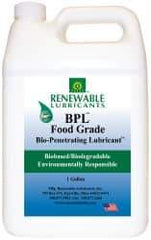 Renewable Lubricants - 1 Gal Bottle Thin Oily Film Penetrant/Lubricant - 0°F to 280°F, Food Grade - Americas Tooling