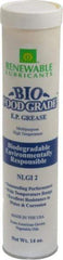 Renewable Lubricants - 14 oz Cartridge Biobased Extreme Pressure Grease - White, Extreme Pressure, Food Grade & High Temperature, 590°F Max Temp, NLGIG 2, - Americas Tooling