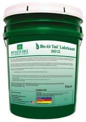 Renewable Lubricants - 5 Gal Pail, ISO 22, Air Tool Oil - -40°F to 420°, Series Bio-Air - Americas Tooling