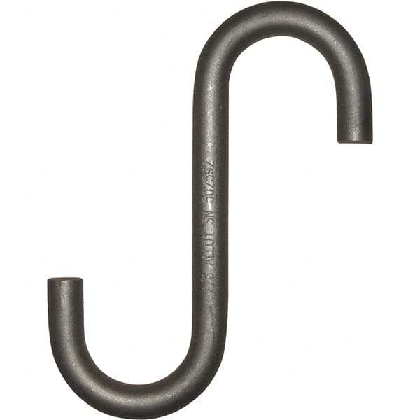 Peerless Chain - Trade Size 1/2", 1-1/2" Opening, Alloy Steel Shot Blasted/Rust Inhibitor S-Hook - 775 Lb Capacity, 1/2" Wire, 5-1/2" OAL - Americas Tooling