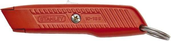 Stanley - Retractable Utility Knife - Orange Metal Handle, 1 Blade Included - Americas Tooling