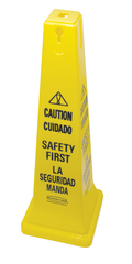 Caution Cone Sign - Yellow - Americas Tooling