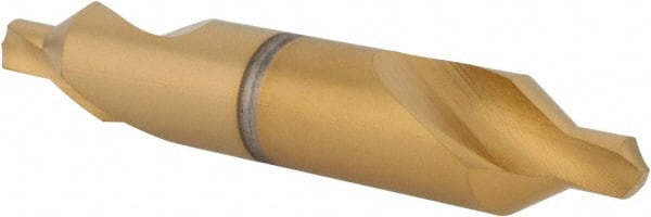 Hertel - #6 Plain Cut 60° Incl Angle High Speed Steel Combo Drill & Countersink - Americas Tooling