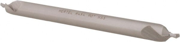 Hertel - #4 Plain Cut 90° Incl Angle High Speed Steel Combo Drill & Countersink - Americas Tooling