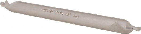 Hertel - #4 Plain Cut 82° Incl Angle High Speed Steel Combo Drill & Countersink - Americas Tooling