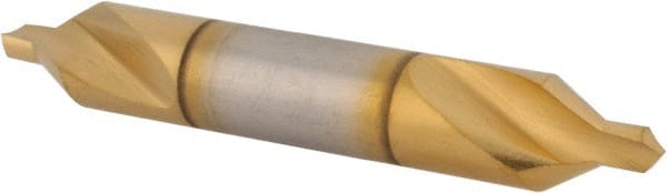 Hertel - #4 Plain Cut 60° Incl Angle High Speed Steel Combo Drill & Countersink - Americas Tooling