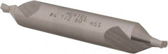 Hertel - #4-1/2 Plain Cut 60° Incl Angle High Speed Steel Combo Drill & Countersink - Americas Tooling