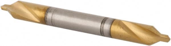 Hertel - #1/0 Plain Cut 60° Incl Angle High Speed Steel Combo Drill & Countersink - Americas Tooling